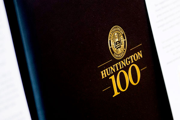 Huntington 100 leather book cover