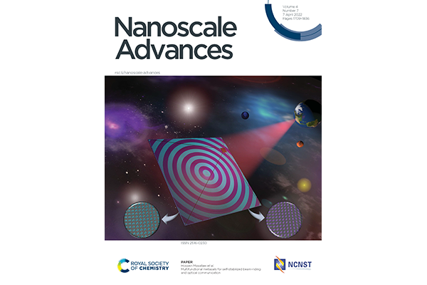 Cover of Nanoscale Advances journal