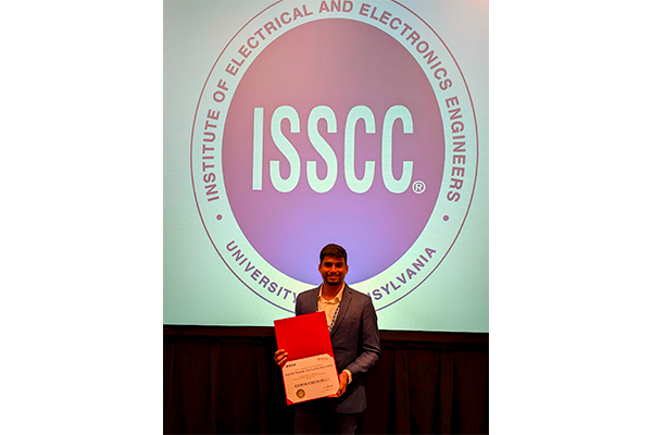 Electrical PhD Student Receives SSCS Predoctoral Achievement Award